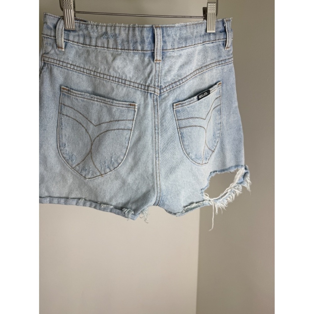 Rolla's Distressed Denim Cutoff Shorts | Light Wash | Festival Summer Staple - Picture 15 of 16